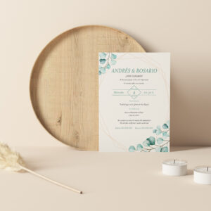 Invitación de Boda Destino Eleganza