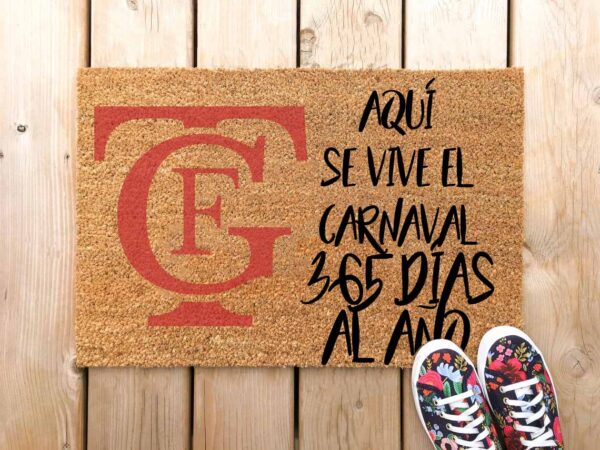 Felpudo Personalizado Carnaval 365 días