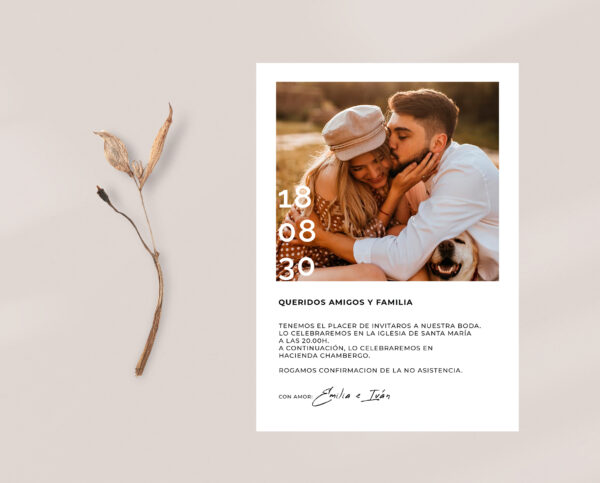 Invitación de Boda Sogno