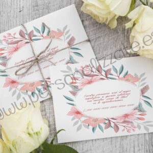 Tarjetas personalizadas Redflowers