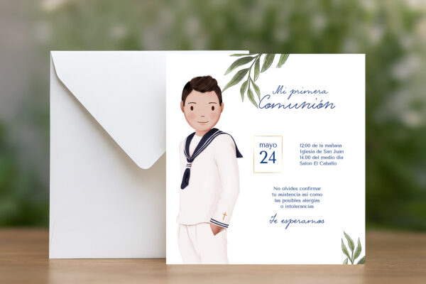 Invitación Comunión Momento Especial