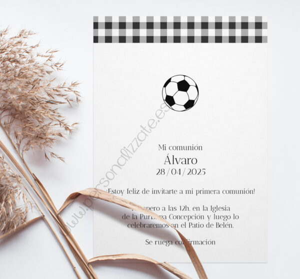 Invitación Comunión Alvaro