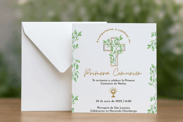 Invitación Comunión Día de Luz