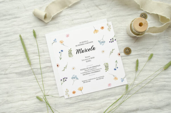 Invitación Comunión Alma Blanca