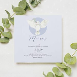 Invitación Comunión Paloma