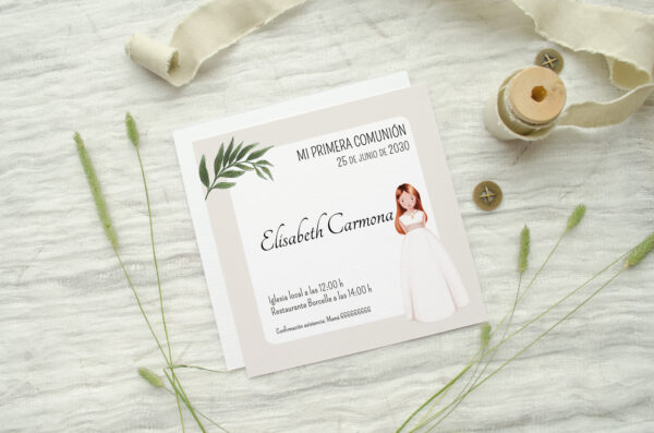 Invitación Comunión Luz y Fe