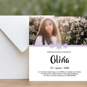 Invitación Comunión Pequeñas Grandes Emociones