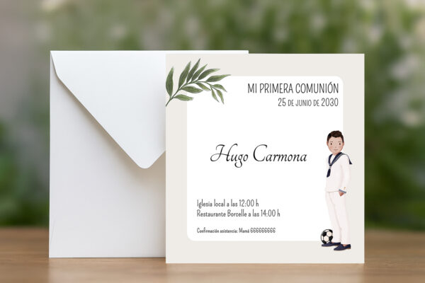 Invitación Comunión Fe y Luz