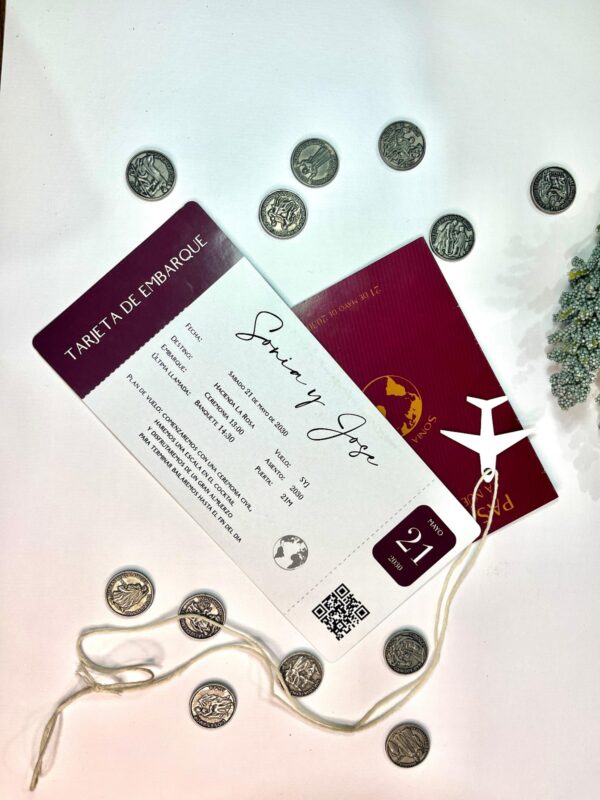 Invitación de Boda Pasaporte - Imagen 3