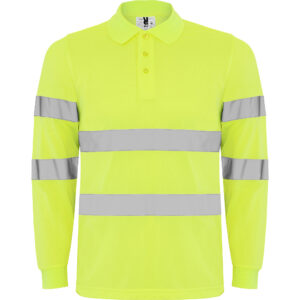 Polo alta visibilidad manga larga POLARIS amarillo flúor
