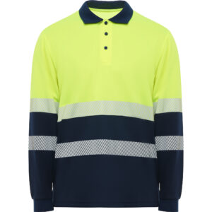 Polo alta visibilidad manga larga VEGA L/S certificado EN ISO 20471