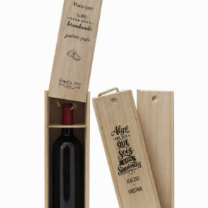 Caja botella personalizada