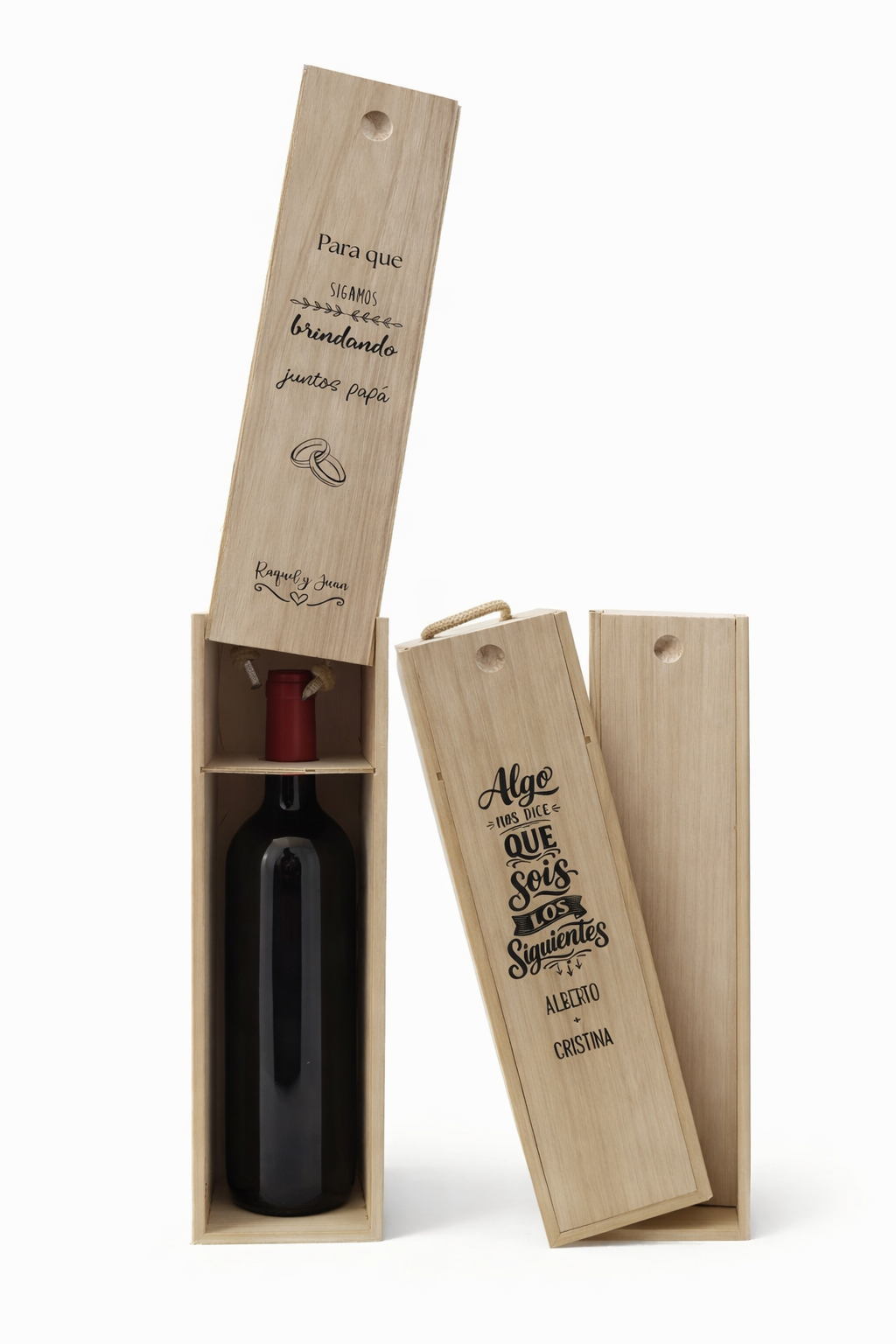 Caja botella personalizada
