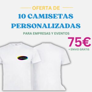 Pack 10 Camisetas Personalizadas para Empresas y Eventos – 75€ Envío Gratis