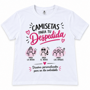 Camisetas personalizadas para boda y despedida de soltera