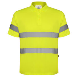 polo alta visibilidad POLARIS color amarillo flúor
