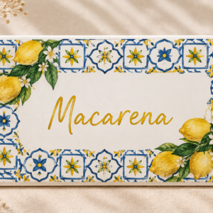 Imán de Cerámica Personalizado para Bodas 5x7 cm