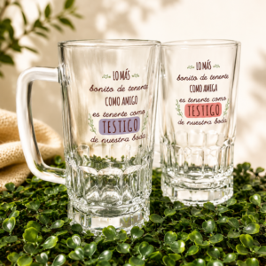 Encuentra otros productos como detalle para bodas y comuniones haciendo click aquí Encuentra otros productos como detalle deportivo o empresarial haciendo click aquí Jarra de Cerveza Personalizada