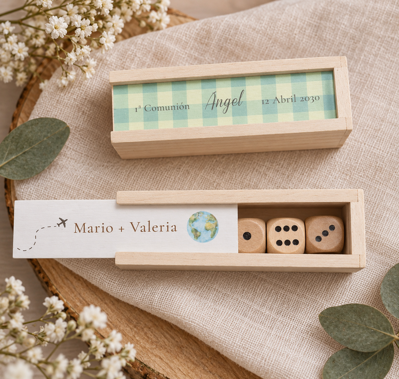 Juego de dados personalizado