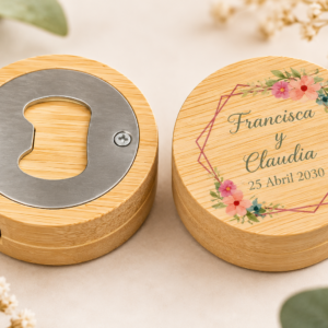 Abridor Personalizado de Bambú con Flexómetro