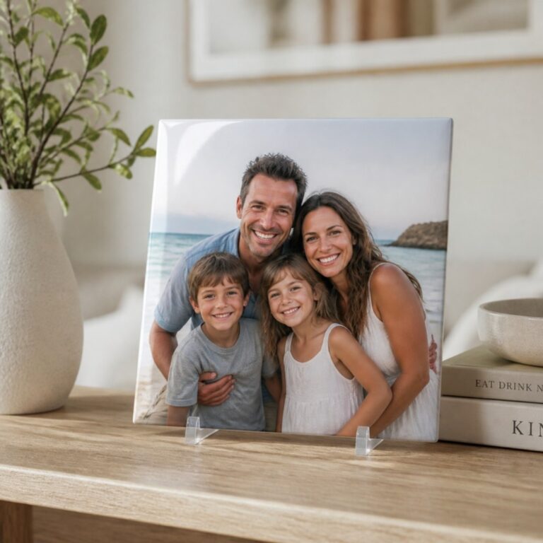 Azulejo personalizado con foto de familia