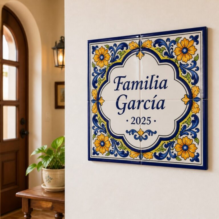 Azulejo personalizado como placa de casa