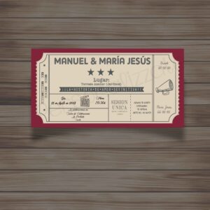Invitación Cine Vintage