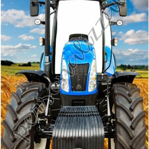 Photocall de Tractor azul
