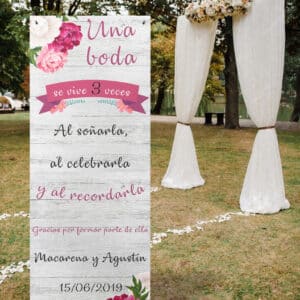 Xbanner Woodpink 1.60mx60cm