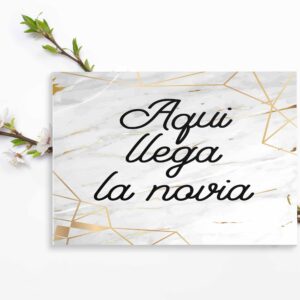 Cartel indicativo Madonna