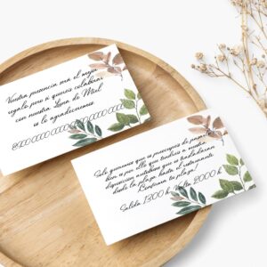 Tarjetas personalizadas Zia