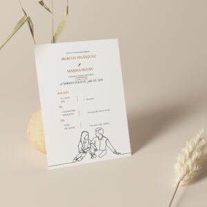 Invitación de Boda Couple