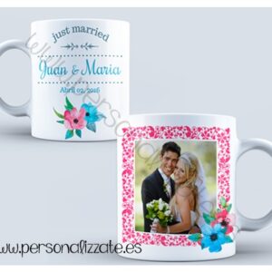 Taza personalizada Fleurs