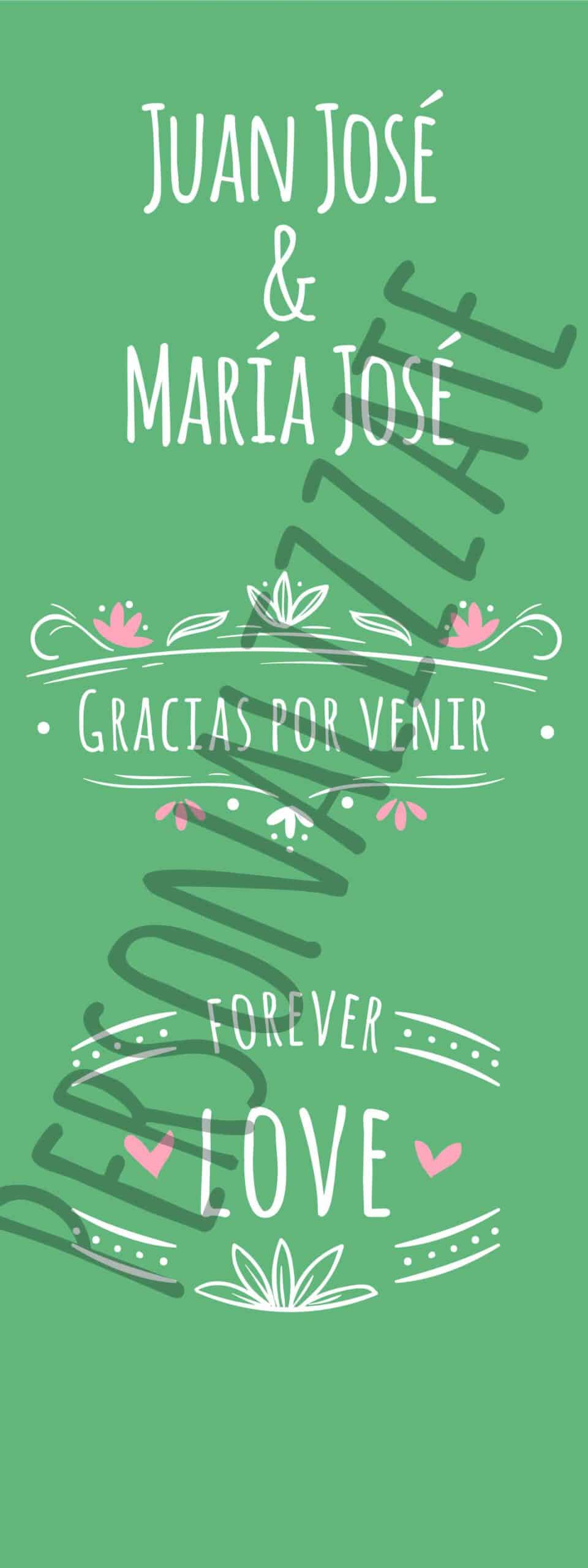 Love Cartel impreso en cartón 4mm de 160x60 cm