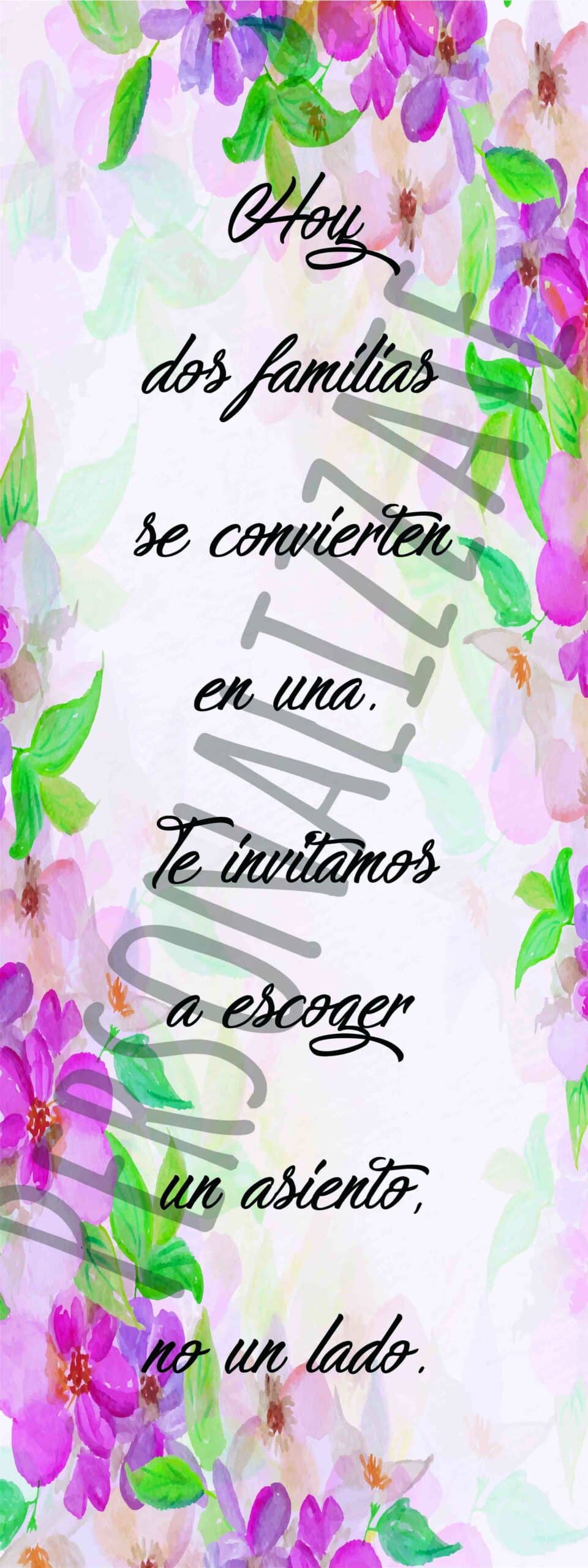 Pretty Cartel impreso en cartón 4mm de 160x60 cm