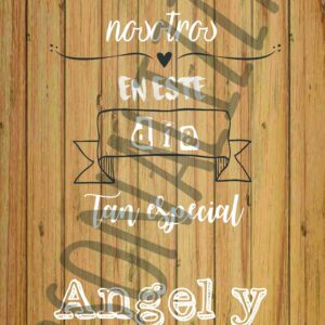 Font Cartel impreso en cartón 4mm de 160x60 cm