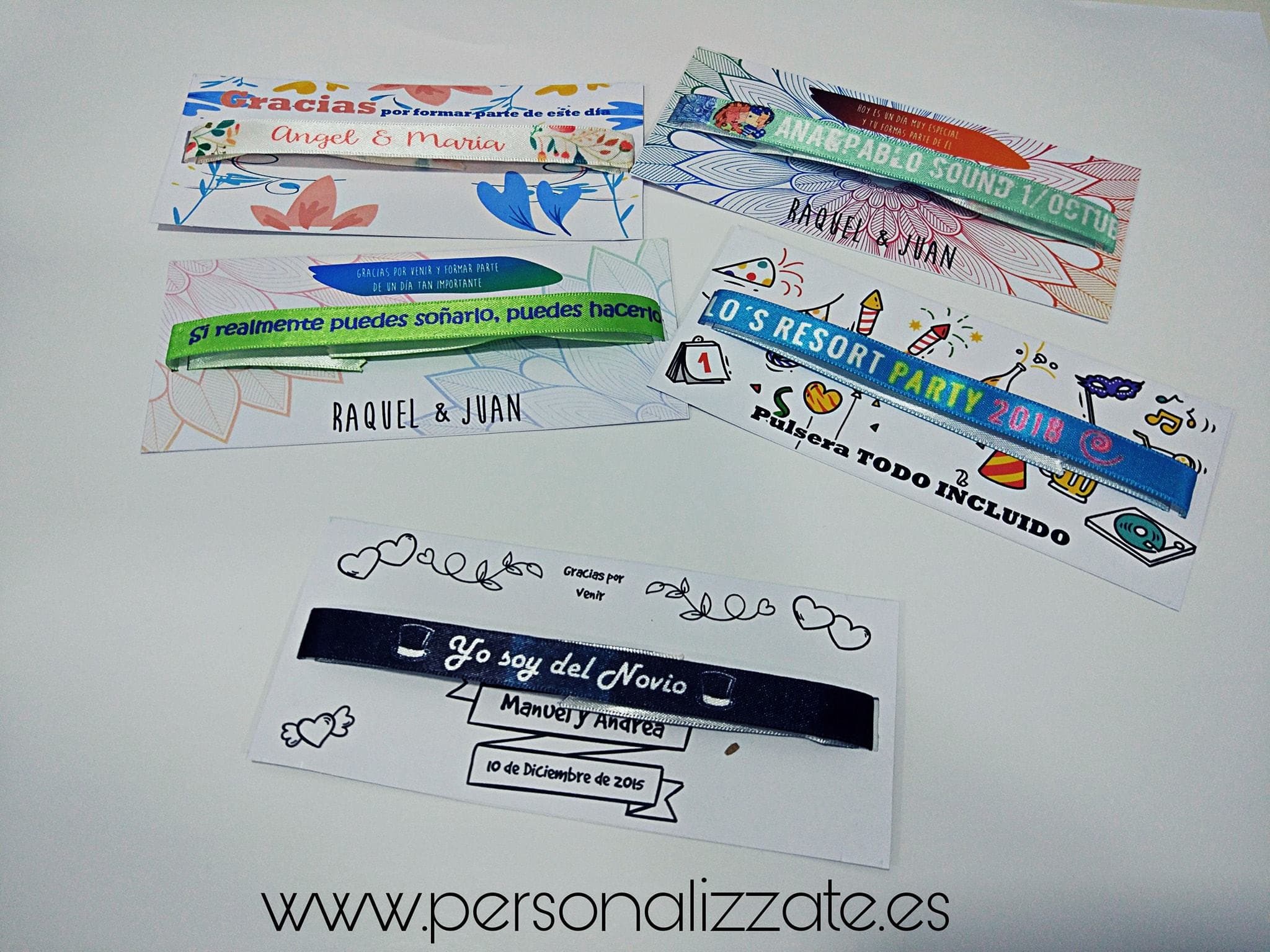 Pulseras Personalizadas(Pack 100 unidades)