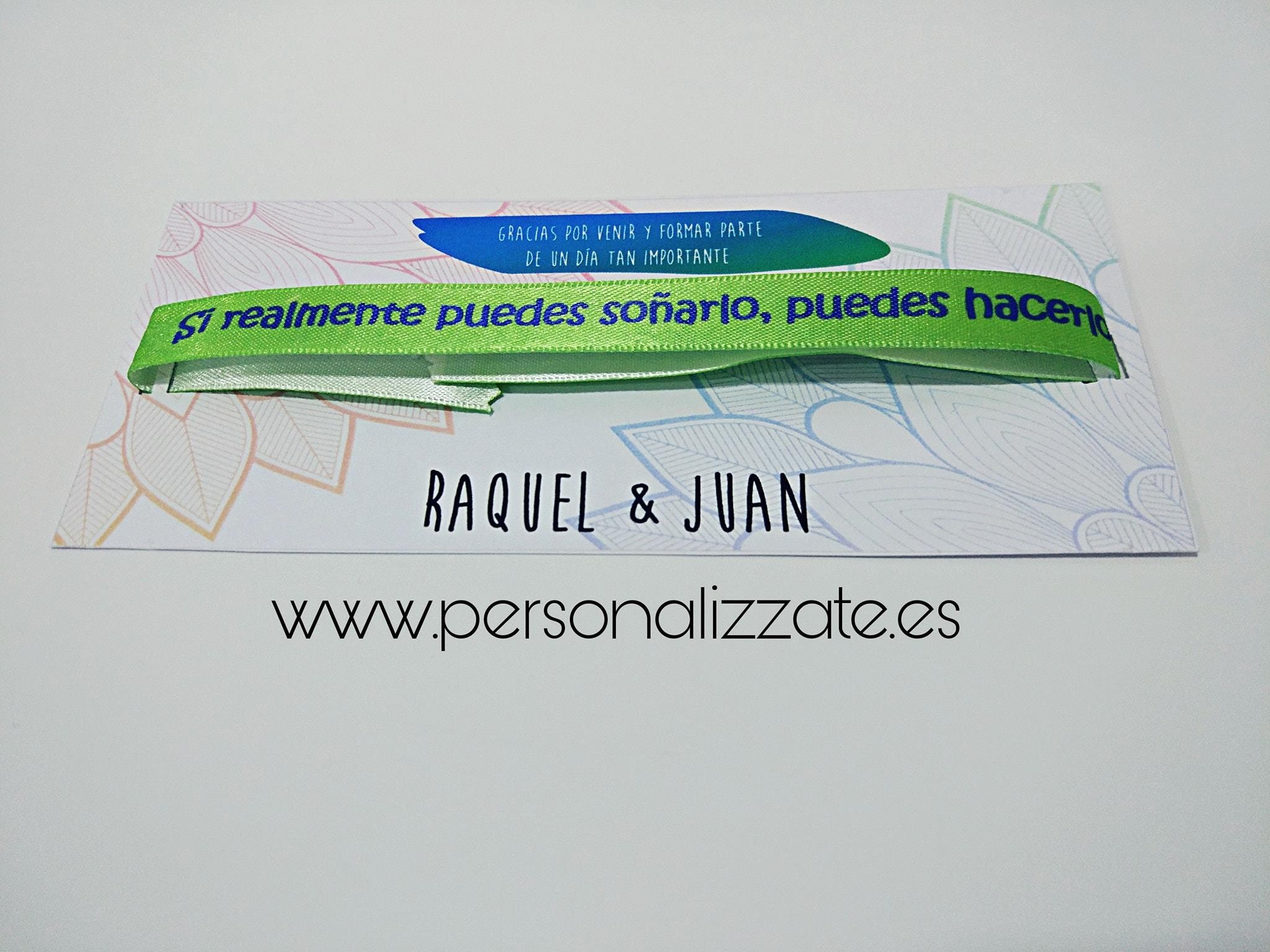 Pulseras Personalizadas(Pack 100 unidades)