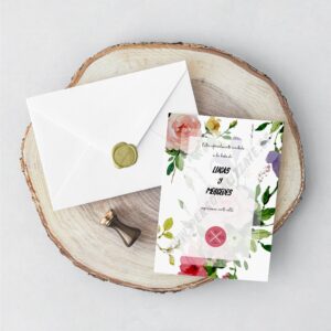Invitación De Boda Floral
