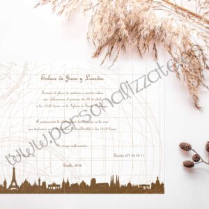 Invitación De Boda Skyline