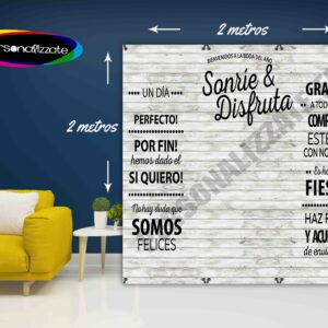 Photocall 2x2 Sonrie y Disfruta