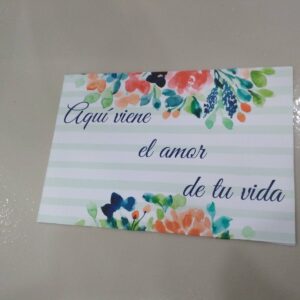 Cartel indicativo waterline