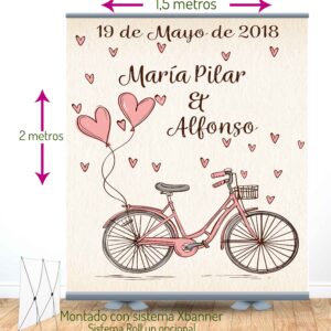 Photocall 2x1,5m Bicycke con soporte