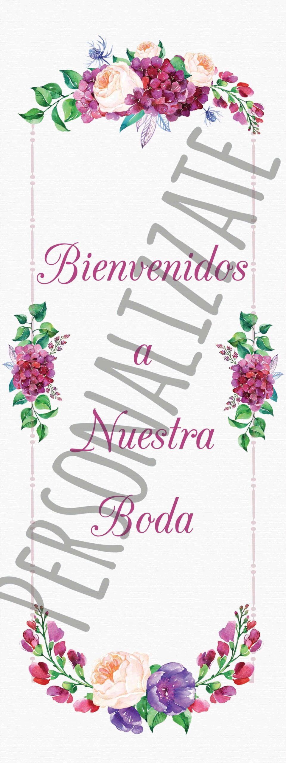 Xbanner flowerpurple personalizado 1,60mx60cm