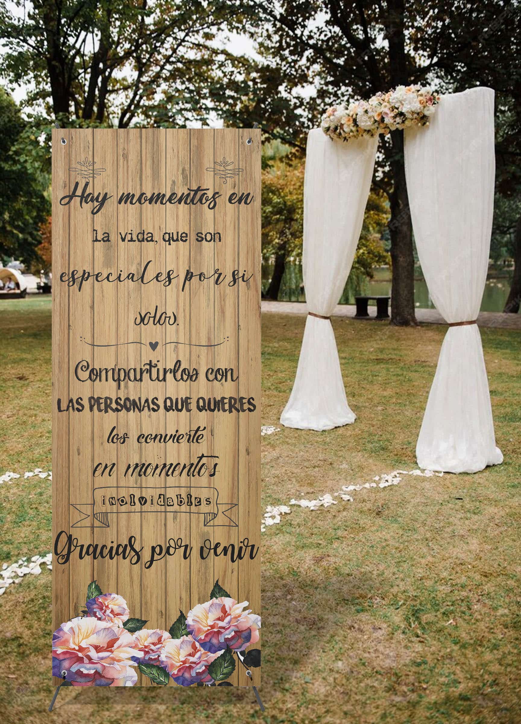 Xbanner Wood 1.60mx60cm