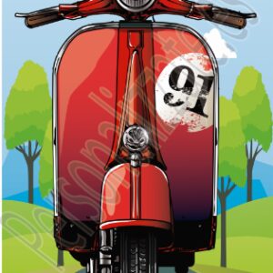 Photocall Vespa colores