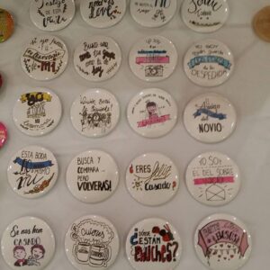 Chapas colección Laura para bodas
