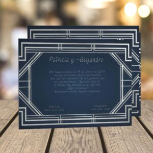Invitación De Boda Gatsby