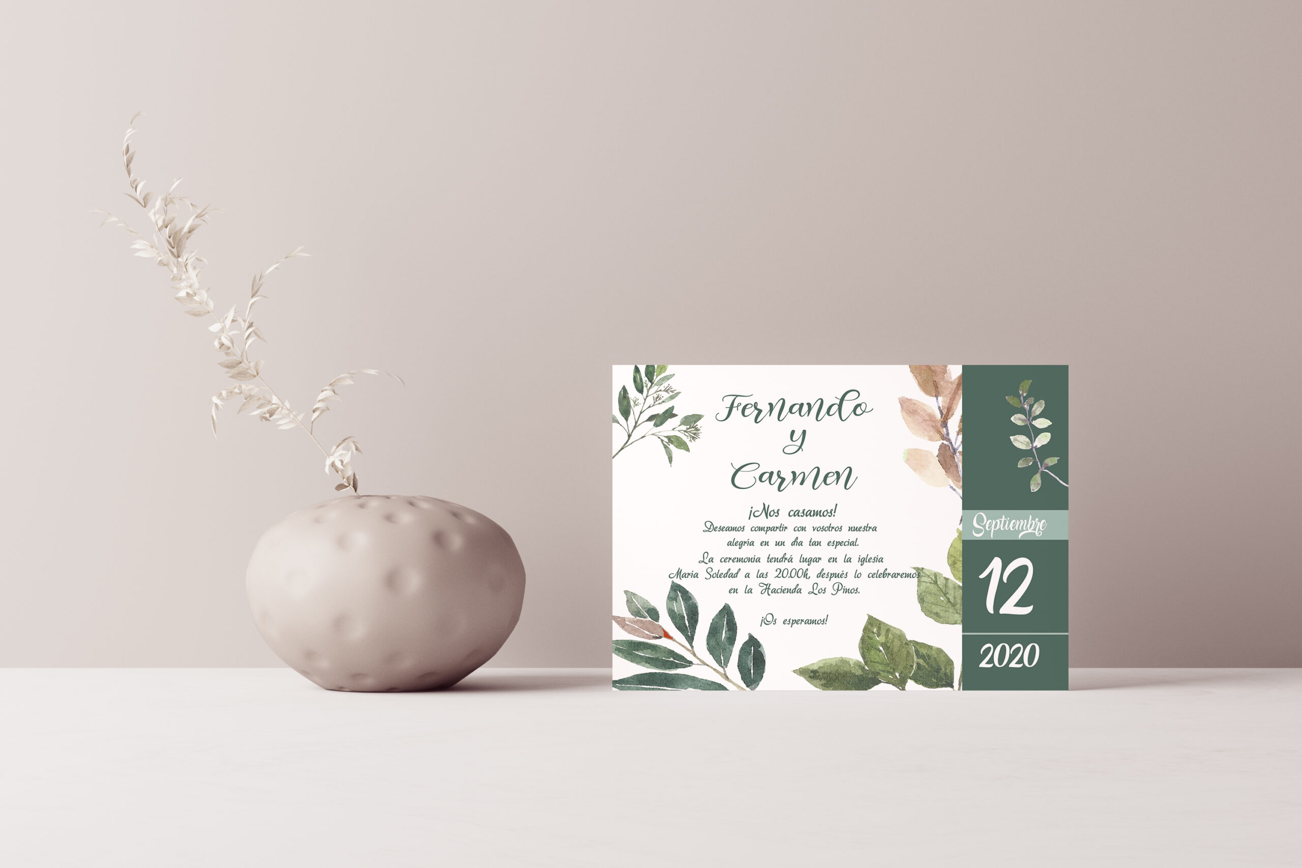 Invitación de Boda Zia