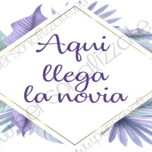Cartel indicativo Fiorella